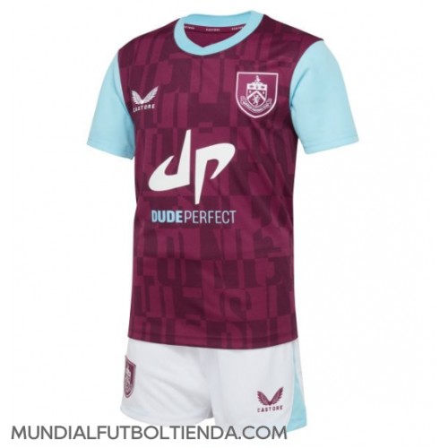 Camiseta Burnley Primera Equipación Replica 2024-25 para niños mangas cortas (+ Pantalones cortos)